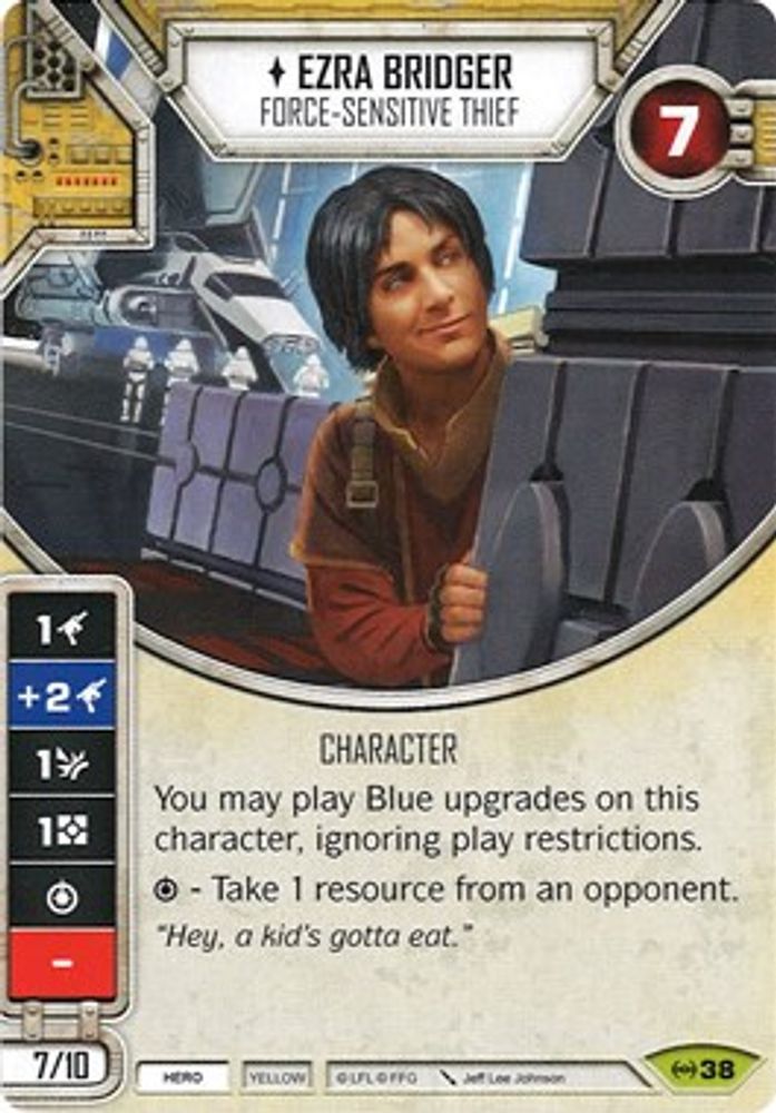 Ezra Bridger - Force-sensitive Thief (Card Only), Standard, front