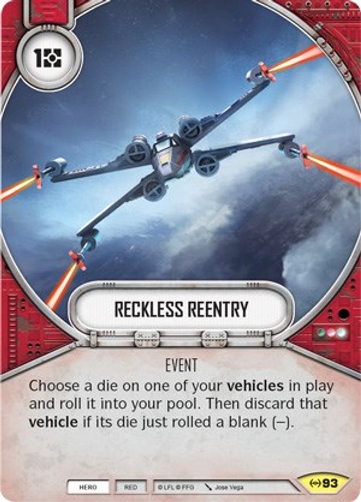 Reckless Reentry, Standard, front