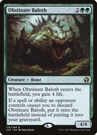 Obstinate Baloth, Iconic Masters