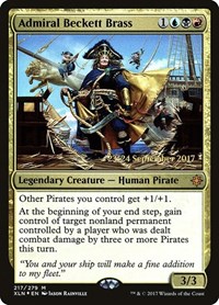 Admiral Beckett Brass, Prerelease Cards