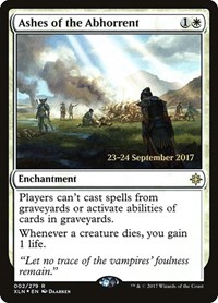 Ashes of the Abhorrent, Prerelease Cards