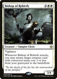 Bishop of Rebirth, Prerelease Cards