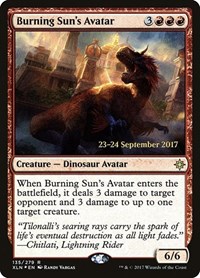 Burning Sun's Avatar, Prerelease Cards