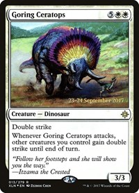 Goring Ceratops, Prerelease Cards
