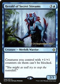 Herald of Secret Streams, Prerelease Cards