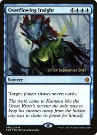Overflowing Insight, Prerelease Cards