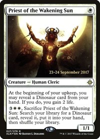 Priest of the Wakening Sun, Prerelease Cards
