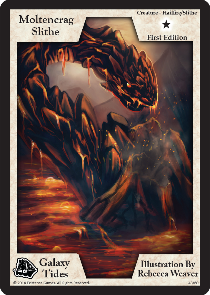Moltencrag Slithe (First Edition), Standard, front