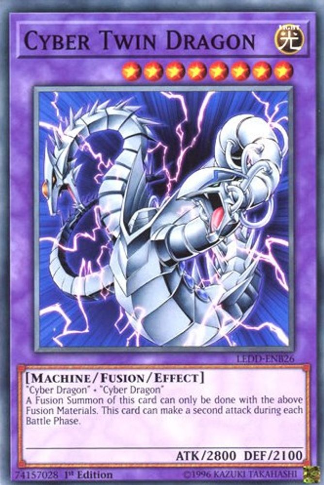 Cyber Twin Dragon, 1st-edition, front