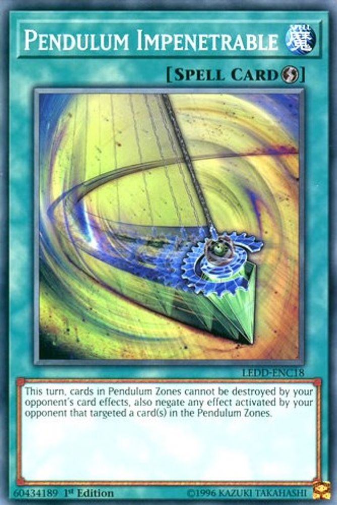 Pendulum Impenetrable, 1st-edition, front