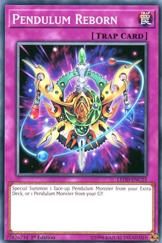 Pendulum Reborn, 1st-edition, front