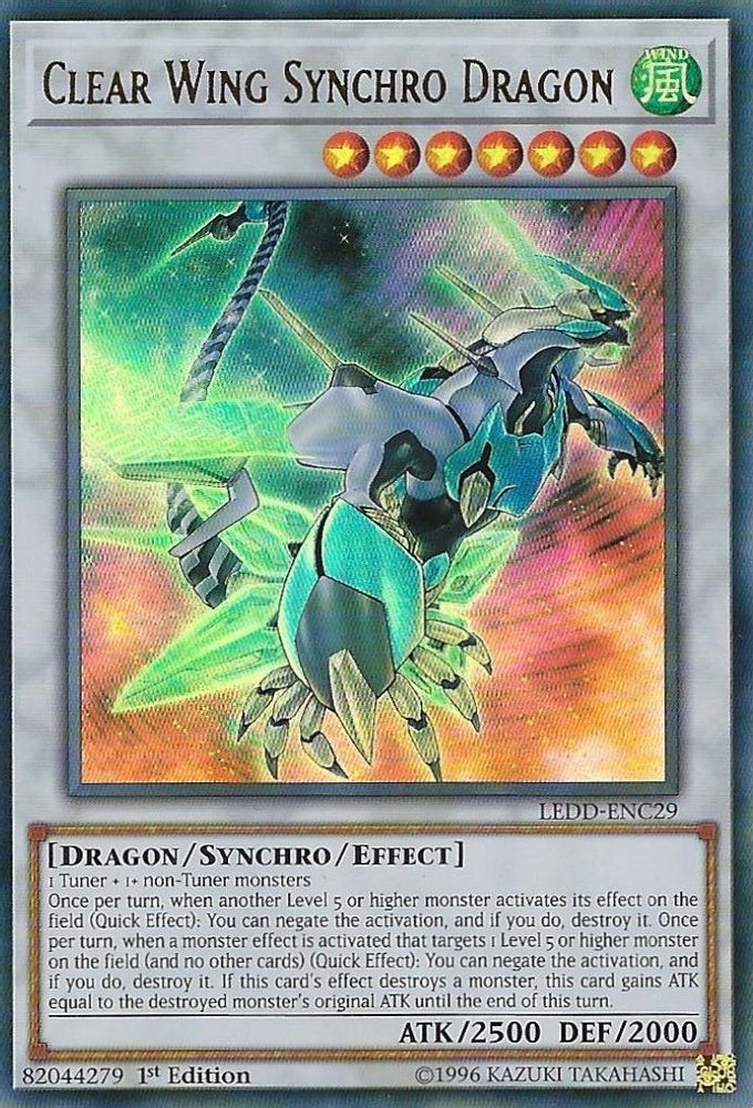 Clear Wing Synchro Dragon, 1st-edition, front