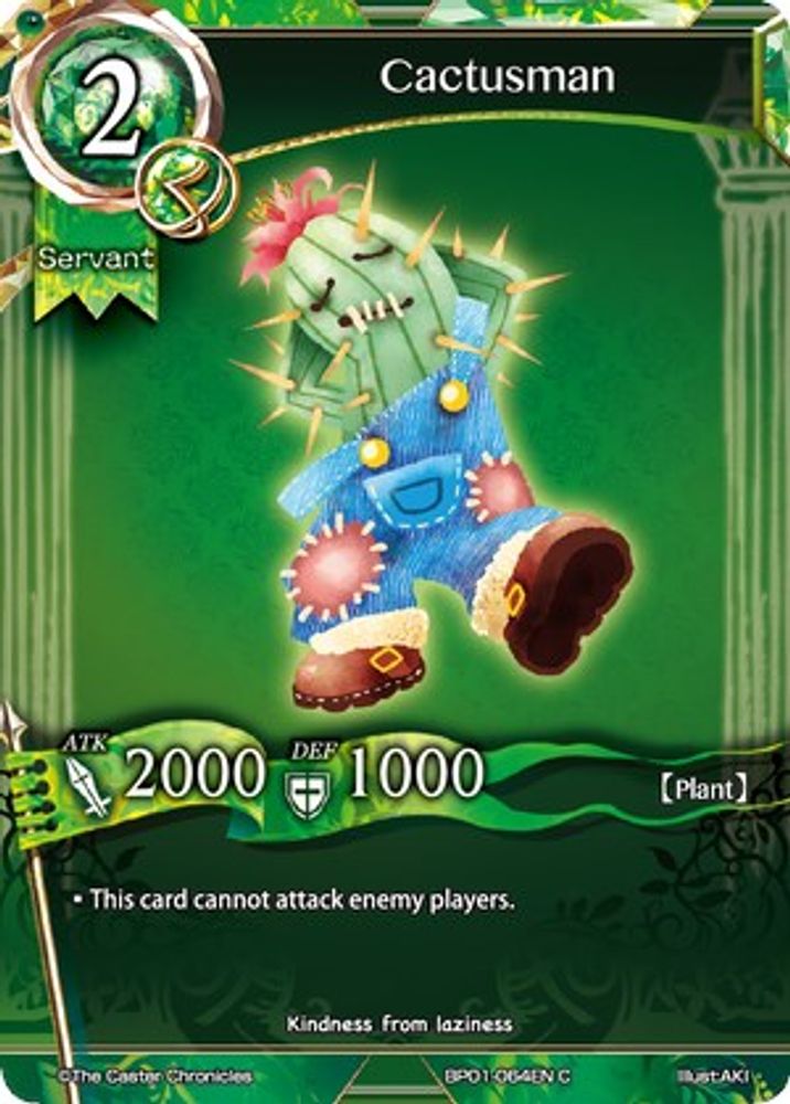 Cactusman, Standard, front