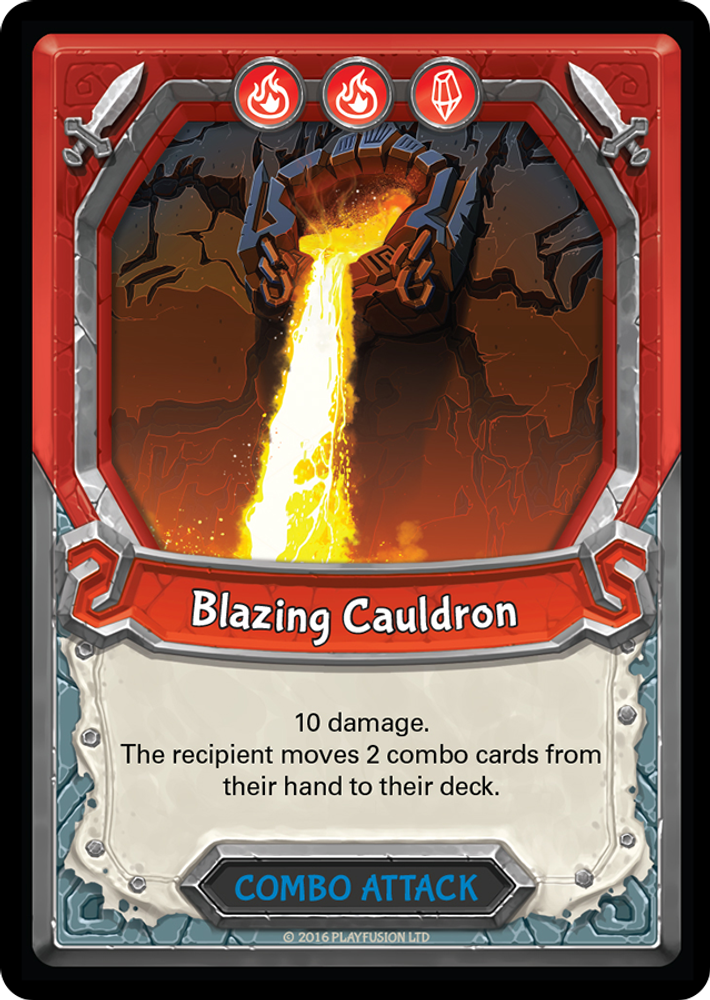 Blazing Cauldron (Unclaimed), Standard, front