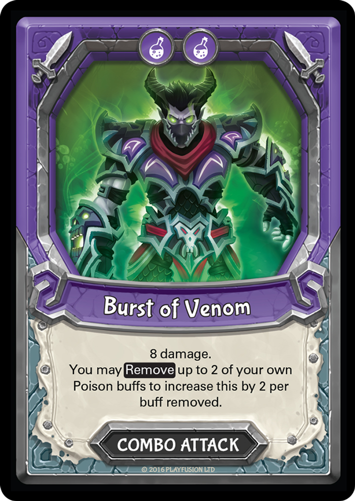 Burst of Venom (Unclaimed), Standard, front