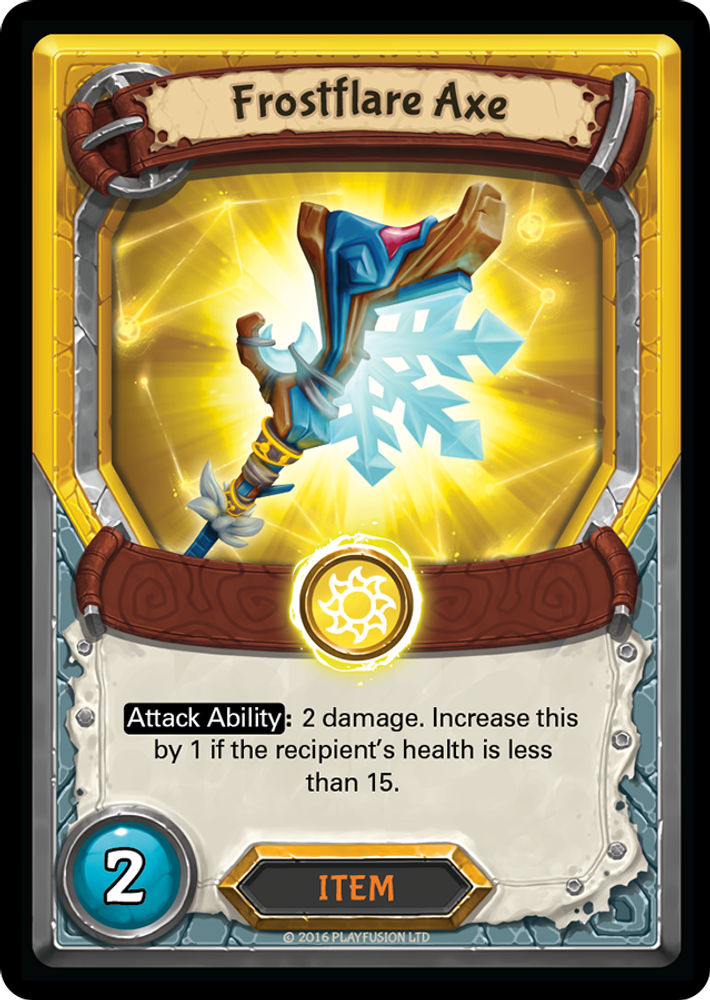 Frostflare Axe (Claimed), Standard, front