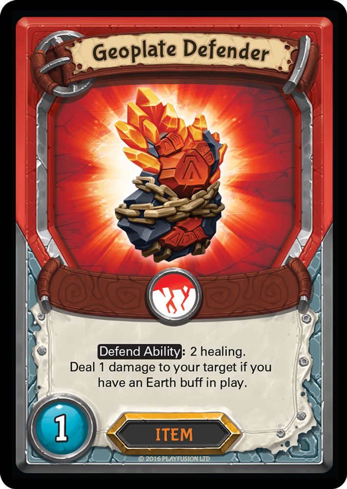 Geoplate Defender (Unclaimed), Standard, front