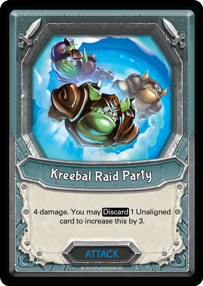 Kreebal Raid Party (Unclaimed), Standard, front