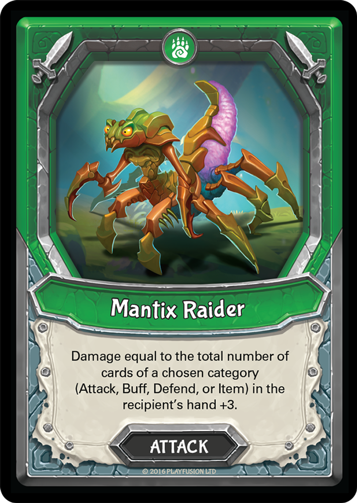 Mantix Raider (Unclaimed), Standard, front