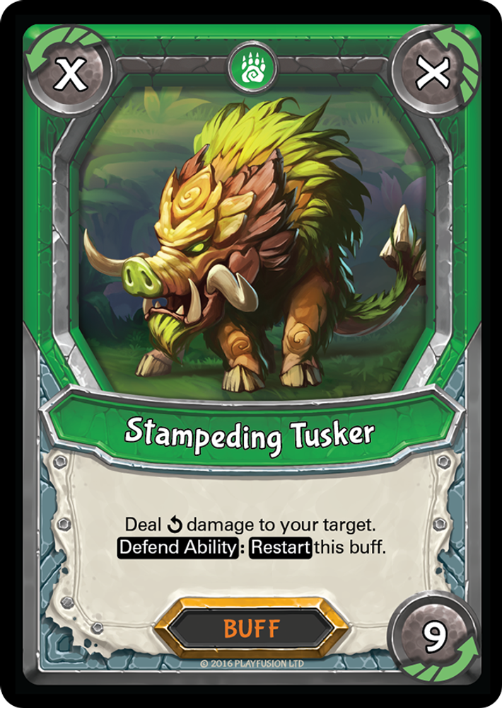 Stampeding Tusker (Claimed), Standard, front