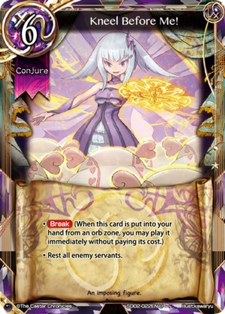Kneel Before Me!, Standard, front