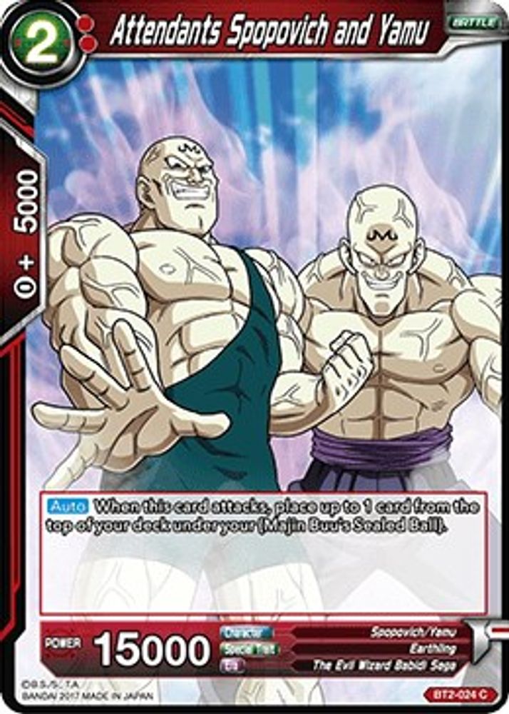 Attendants Spopovich and Yamu, Standard, front
