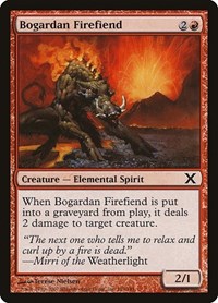 Bogardan Firefiend, 10th Edition