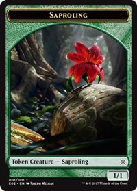 Saproling // Treasure (010) Double-Sided Token, Explorers of Ixalan