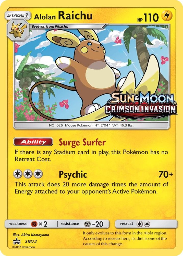 Alolan Raichu - SM72 (Prerelease)