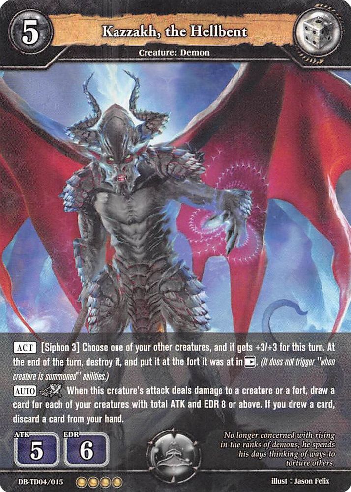 Kazzakh, the Hellbent, Standard, front