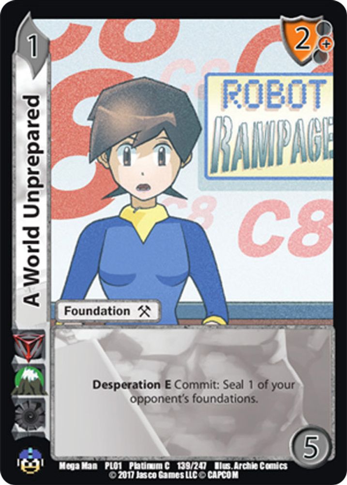 A World Unprepared, Standard, front