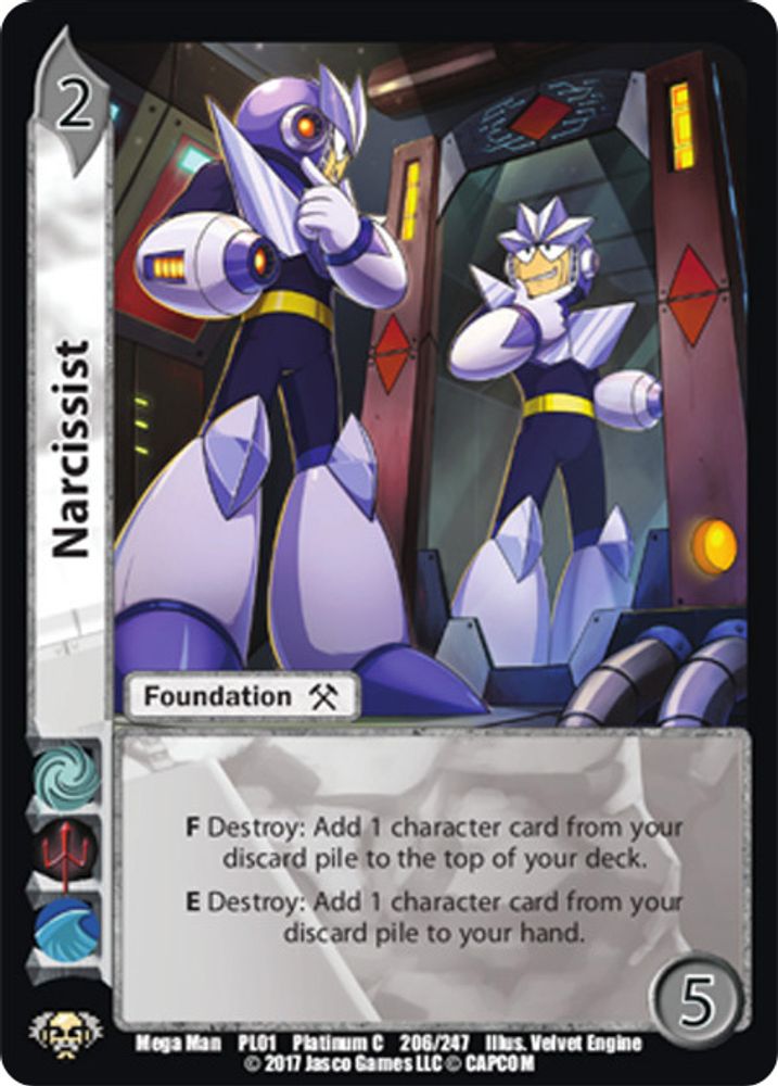 Narcissist, Foil, front