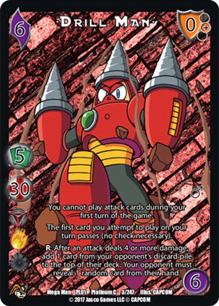 Drill Man, Foil, front