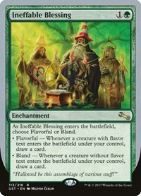 Ineffable Blessing (A), Unstable