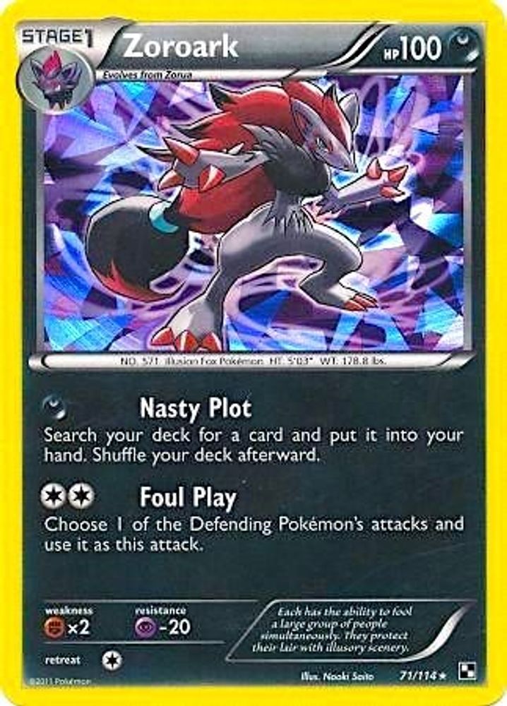 Zoroark - 71/114 (Cracked Ice Holo)