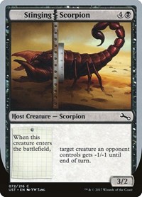 Stinging Scorpion, Unstable