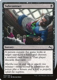 Subcontract, Unstable