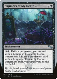 "Rumors of My Death . . .", Unstable