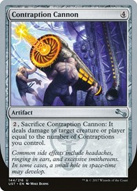 Contraption Cannon, Unstable
