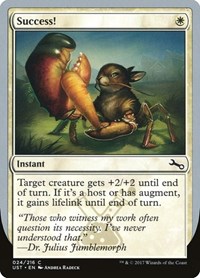 Success!, Unstable