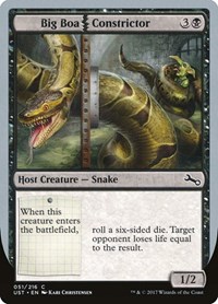 Big Boa Constrictor, Unstable