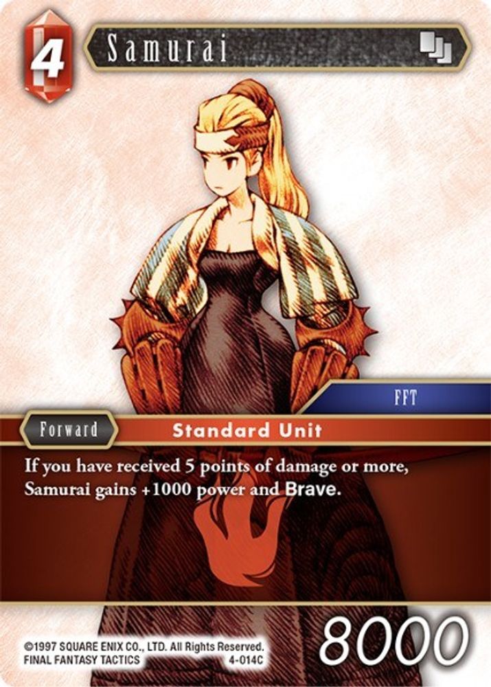 Samurai, Standard, front