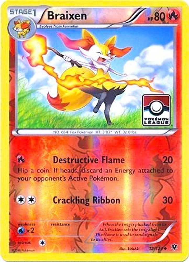 Braixen - 12/124 (Pokemon League)