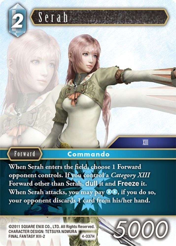 Serah, Standard, front