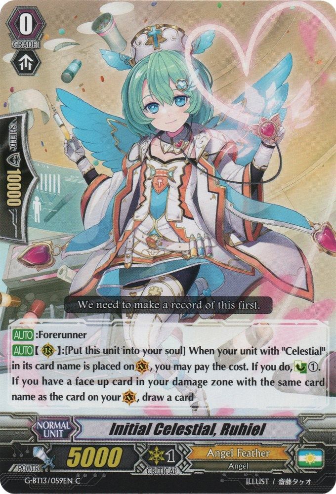 Initial Celestial, Ruhiel, Standard, front