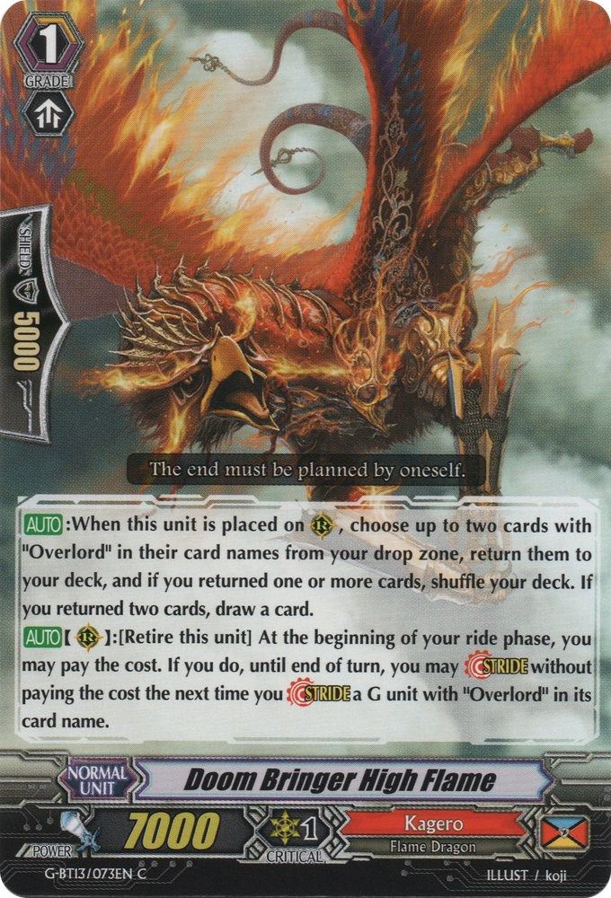 Doom Bringer High Flame, Standard, front