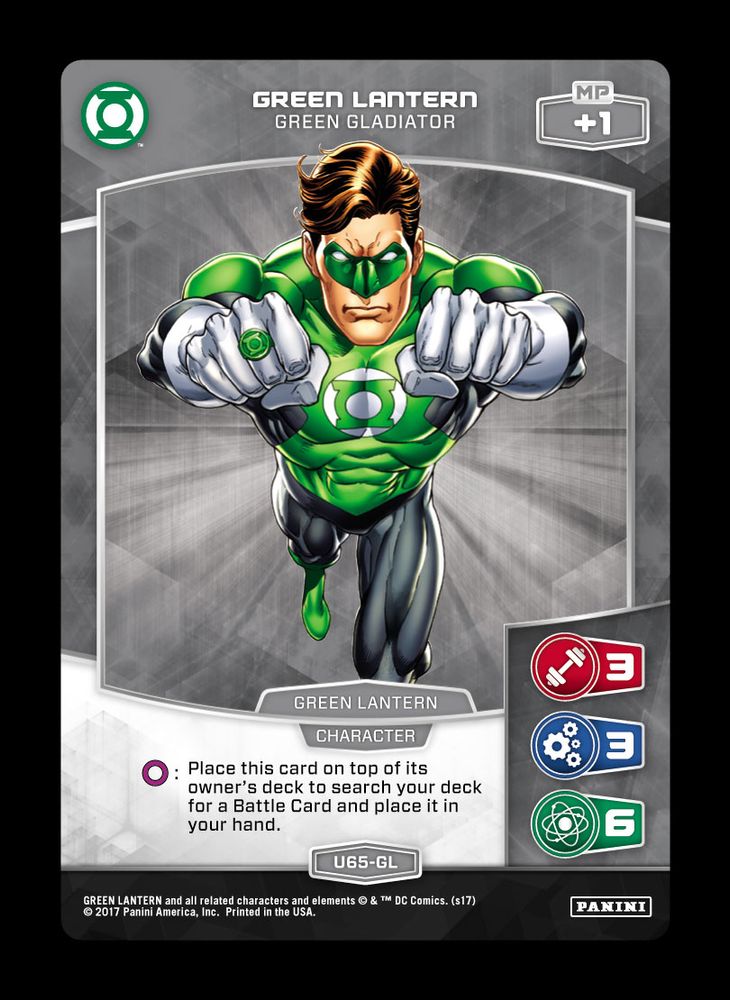 Green Lantern - Green Gladiator (U65-GL), Standard, front