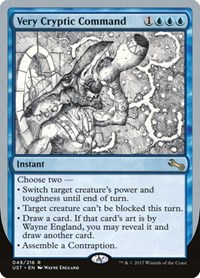 Very Cryptic Command (A), Unstable