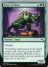 Beast in Show (C), Unstable