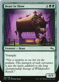 Beast in Show (D), Unstable